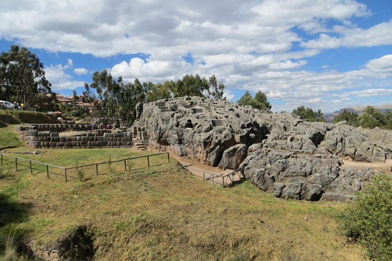 Inca ruins of the archaeological site of Qenqo in Cusco