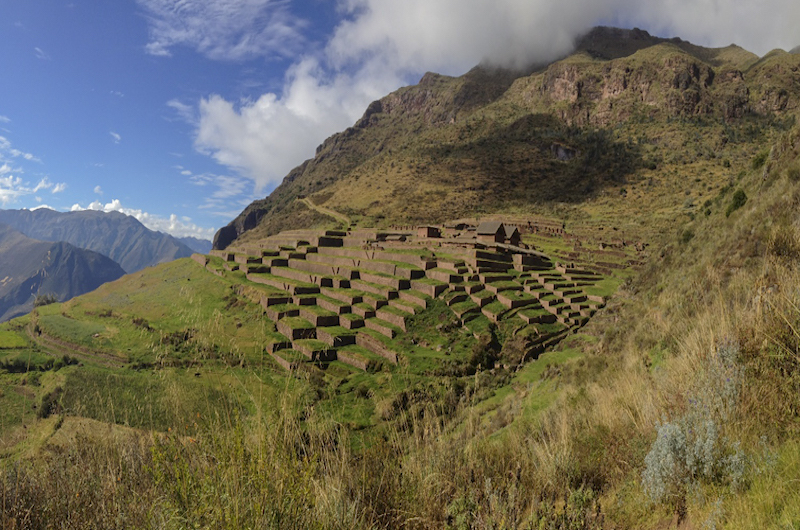 Inca terraces of Huchuy Qosqo